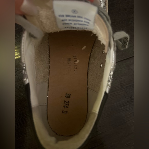 GOLDEN GOOSE Superstar distressed metallic glittered leather sneakers - Picture 10 of 10